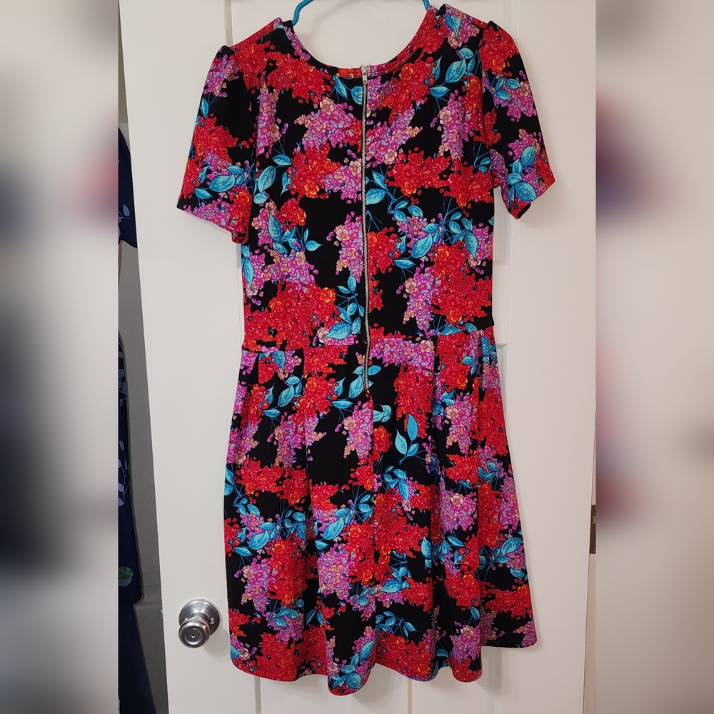 Lularoe Amelia floral Dress - Picture 3 of 3
